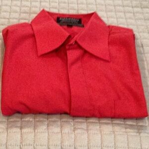 Men’s red long sleeve shirt, size 17